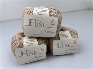Elise by permin bomuld / cashmere - blødt og lækkert i nude